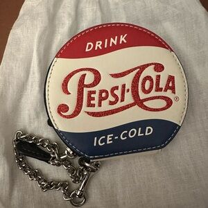 Coach Pepsi-Cola Round Coin Purse Limited Edition